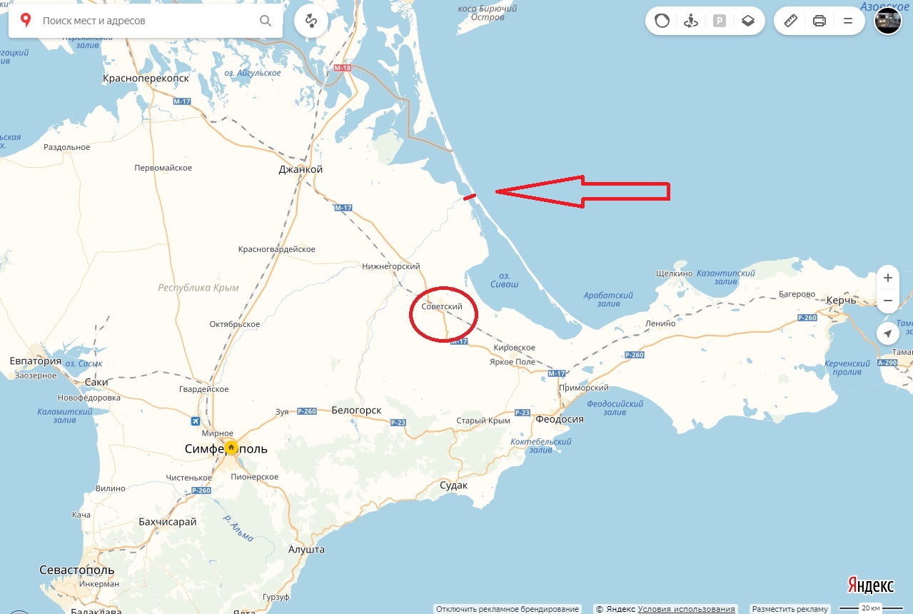 Карта от алушты до севастополя