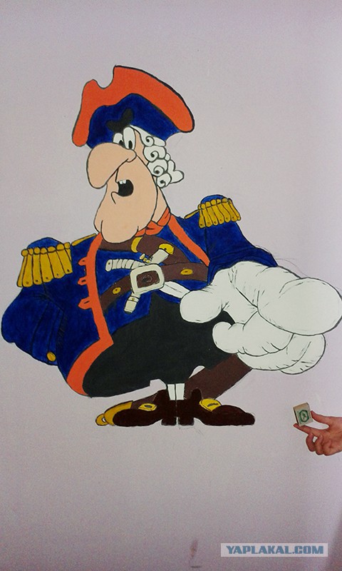 Настенная живопись в подъезде