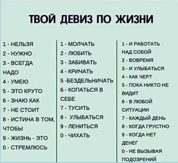 Картинки и мемы для настроения