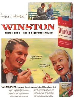 Реклама новых Winston в Японии