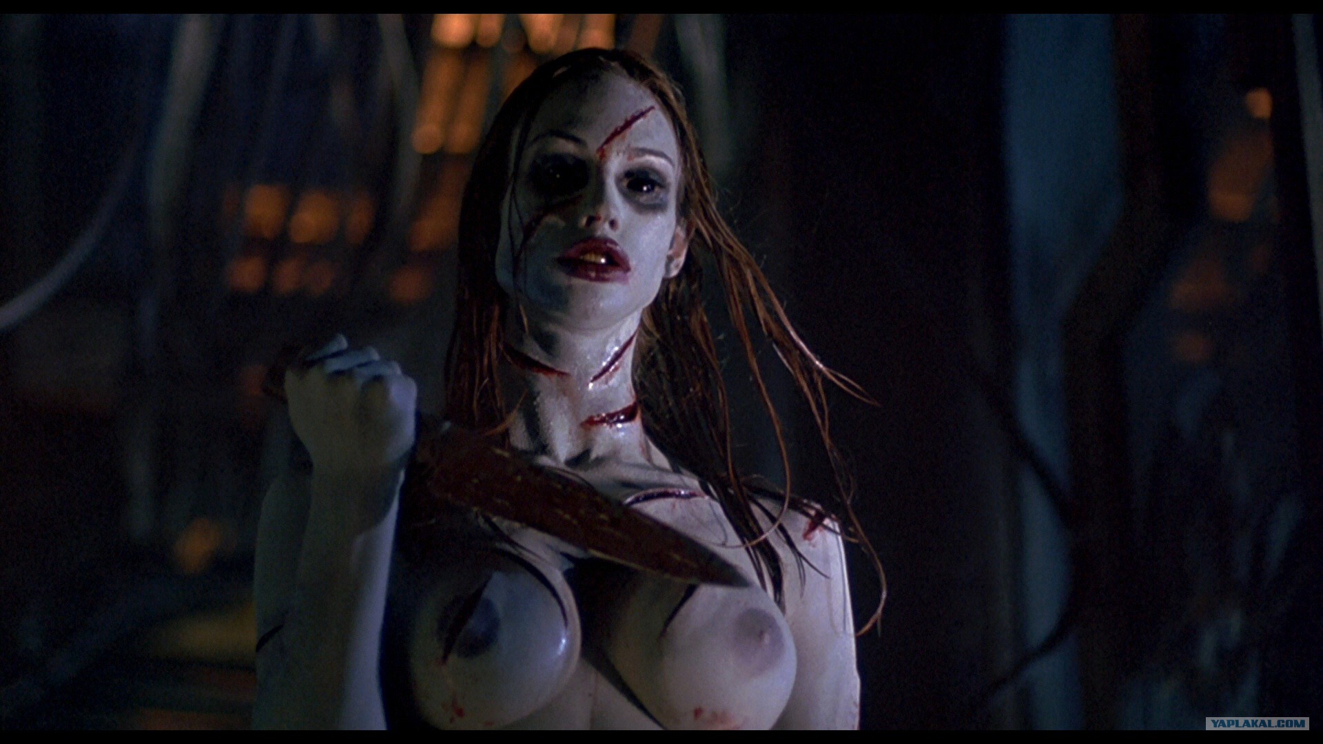 Women naked in horror movies.