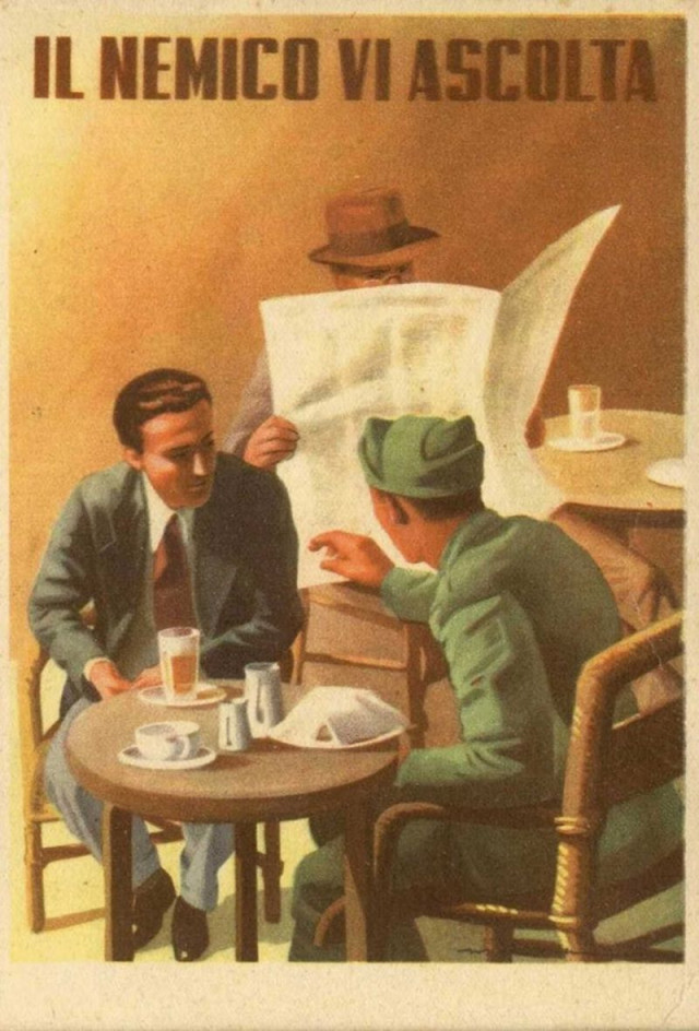 Итальянские пропагандистские плакаты времен Второй мировой войны