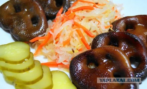 Кусочек сала с чесноком на ржаном хлебе