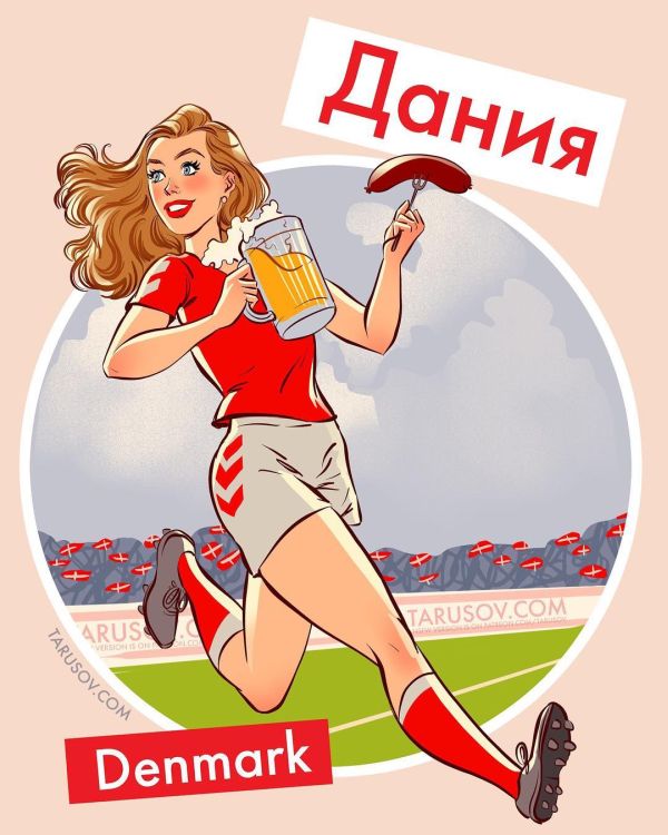 Чемпионат закончился - футбол остался. В виде симпатично-эротичного пин-апа