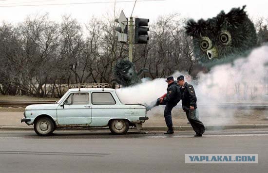 Фотожаба: запорожец и милиция
