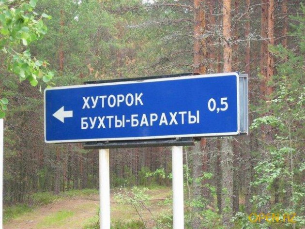 Российские деревни с необычными названиями
