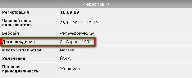 Молодость..