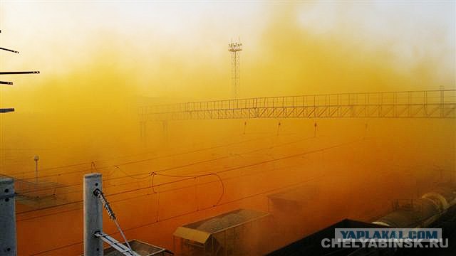 В Челябинске утром горел вагон с бромом