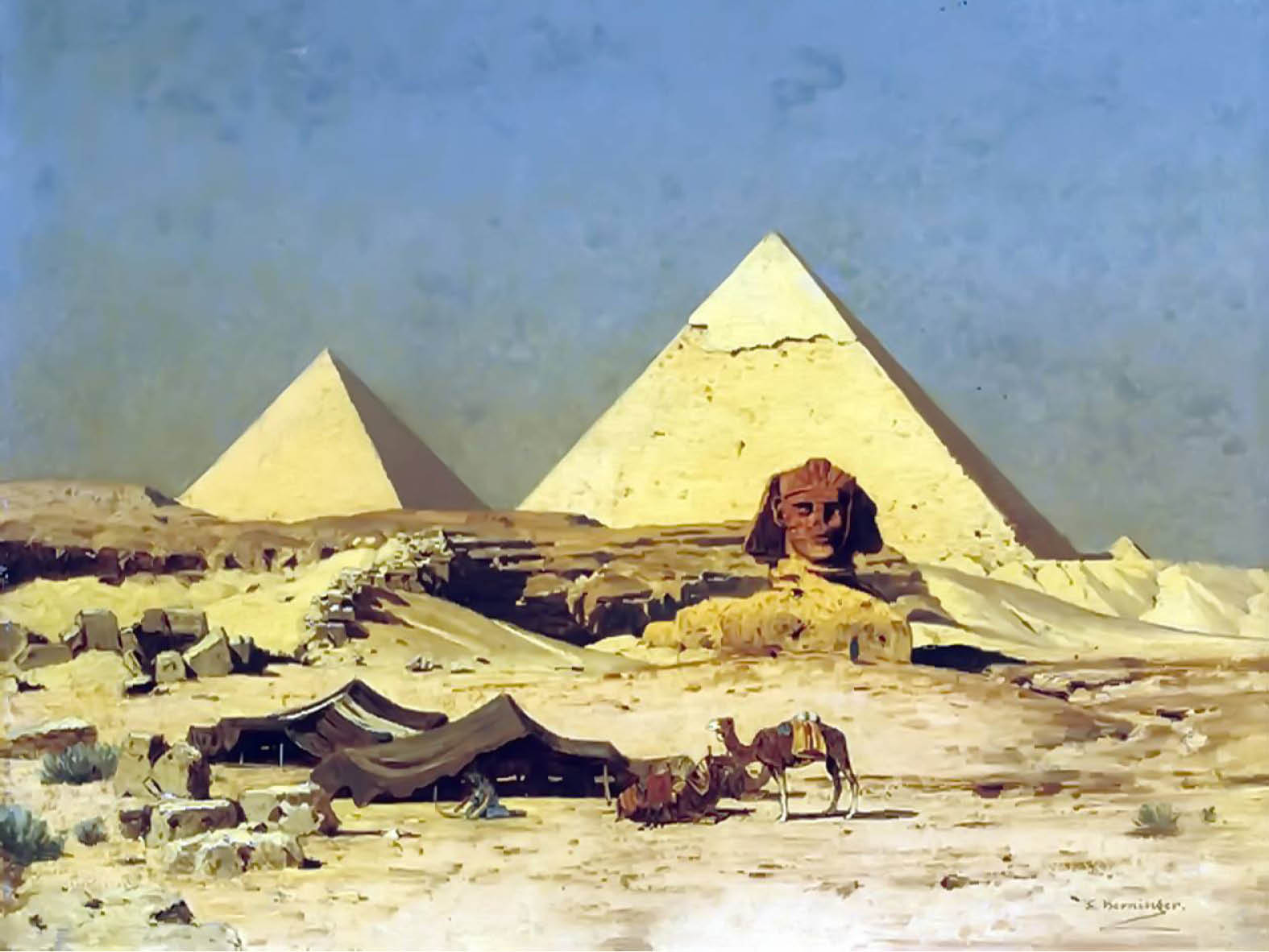 Страж египетской пирамиды. Великая пирамида в Гизе Айвазовский. Пирамида Хеопса древний Египет картина. Сфинкс пирамида в Египте.