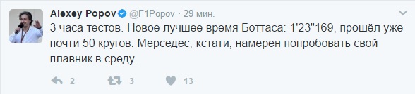 Формула 1. Межсезонье.