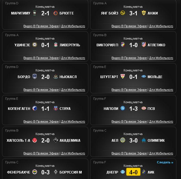 League europe 2012/2013
