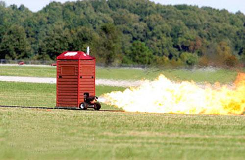 Погадить на скорости