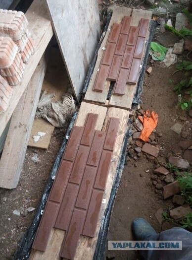 В продолжение темы о бане. Изготовление фасадной плитки свои­ми руками.