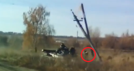 БМП-2 против ЛЭП