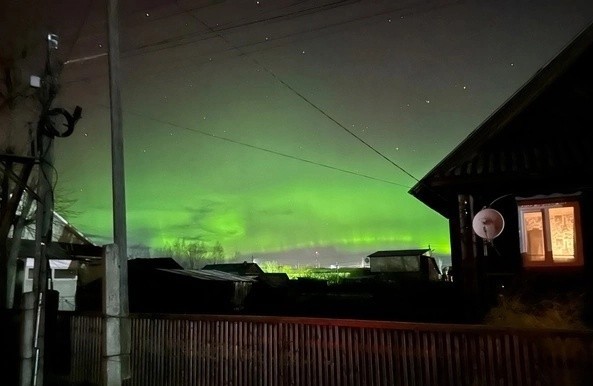 Северное сияние в Екатеринбурге