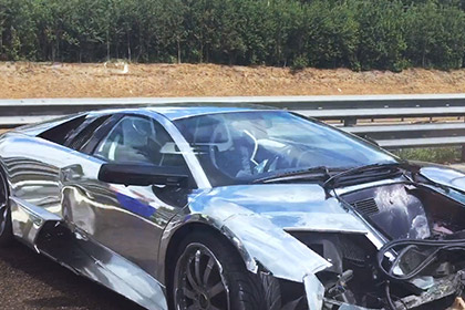 Разбили Lamborghini на трассе в подмосковье