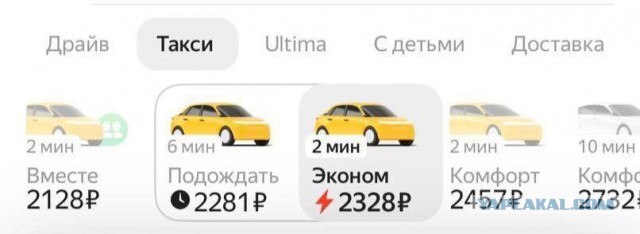 Таксисты в снегопад как обычно: 10-минутная поездка на такси на фоне снегопада обойдется этим утром почти в тысячу рублей