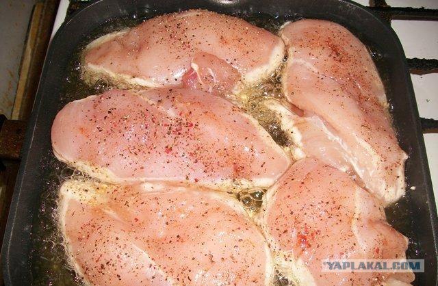 Курица под сырной подушкой