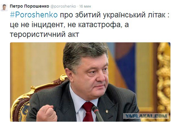 На Украине рухнул Боинг-777 малайзийских авиалиний