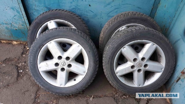 Колеса R16 литьё Nissan kumho 205/55 Зима(шипы) - МСК(Мытищи)