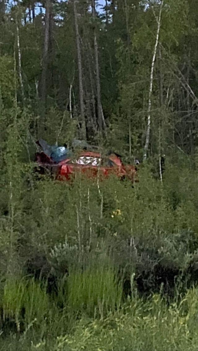 Chevrolet Camaro разложили на скорости 250 км/час минувшей ночью под Якутском