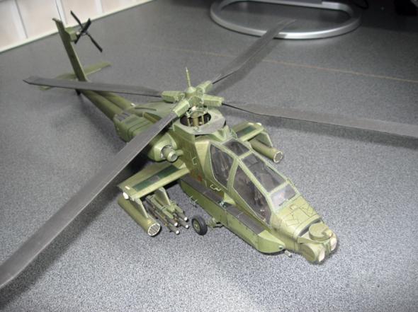 Apache AH-64. Бумажная модель.