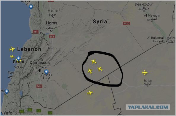 Авиалайнер Киев-Амман из-за экономии горючего "срезал" маршрут, пролетев над зоной боевых действий в Сирии
