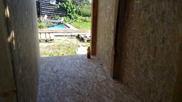 Хозблок из OSB плит