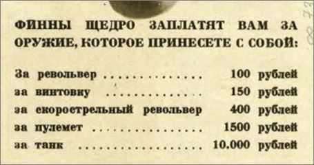Финские листовки для советских солдат в Зимнюю войну