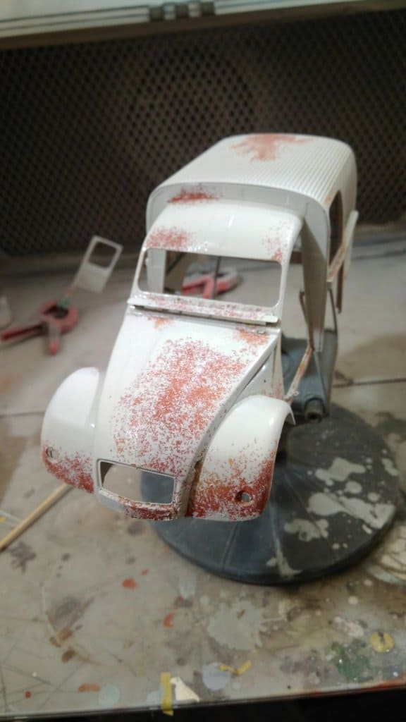 Сборка модели Citroen 2CV Fourgonnette