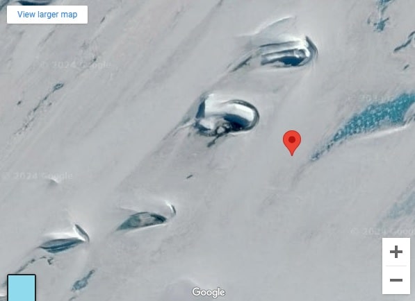 Пользователи Google Maps обнаружили гигантский «дверной проем» на снимках Антарктиды