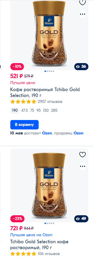 Образец непоколебимости ценовой политики