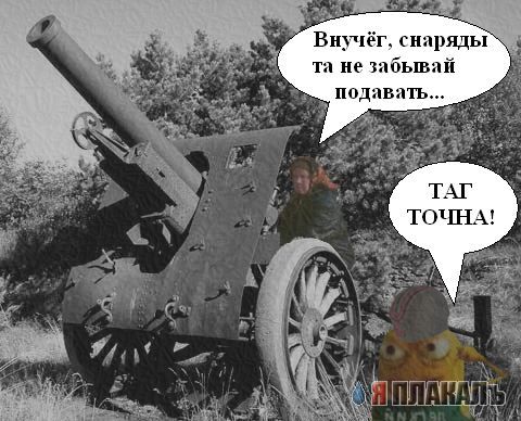 Фотожаба: Бабка и мусорный бак
