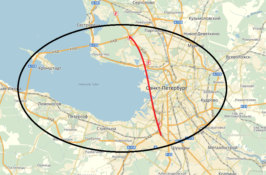 Карту кольцевой дороги. КАД-2 вокруг Петербурга. КАД СПБ на карте. Второе кольцо КАД СПБ.