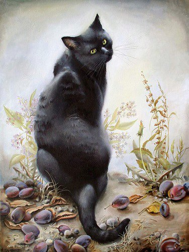 Рисованные киски