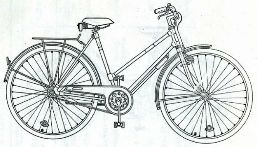 Заводской велосипед с коляской