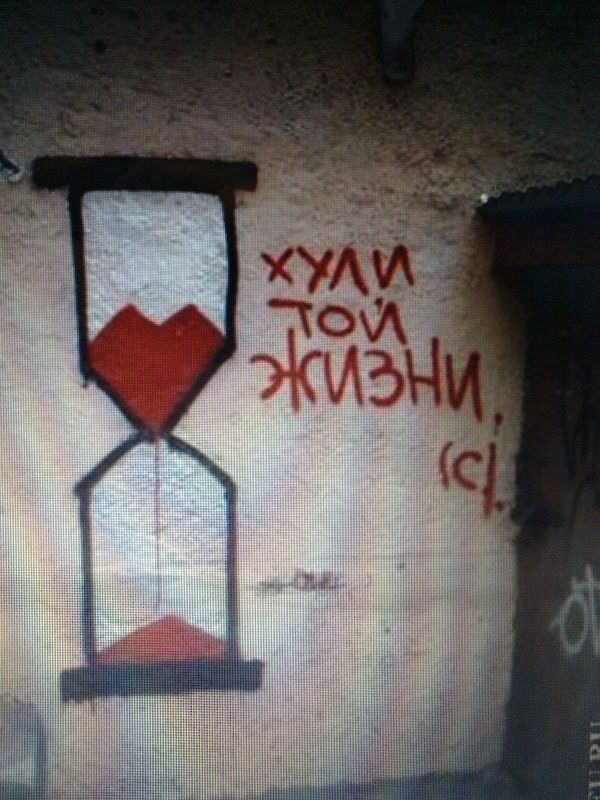 Уличные надписи на стенах