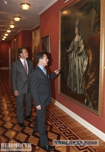 Арни Шварцнеггер в метро