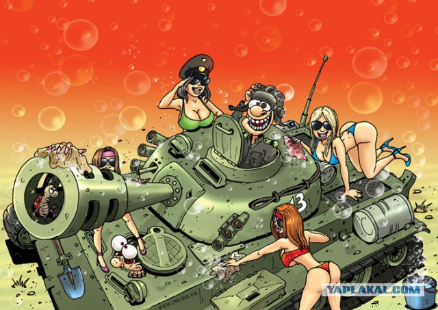 Две недели будет мыть "украинский танк"