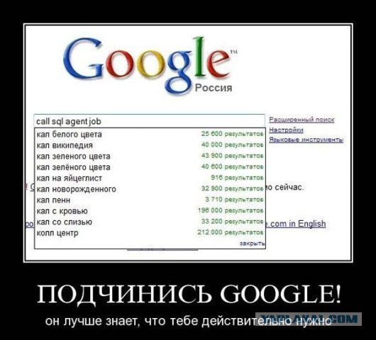 Русский Google - бессмысленный и беспощадный