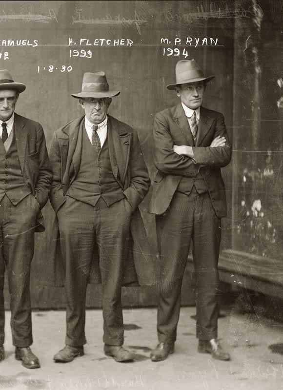 Фотографии американских гангстеров начала 20 века.