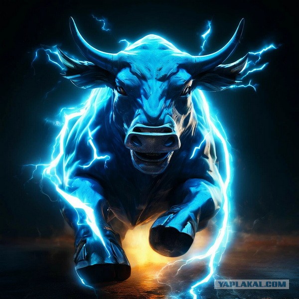 Подзарядился бычок.