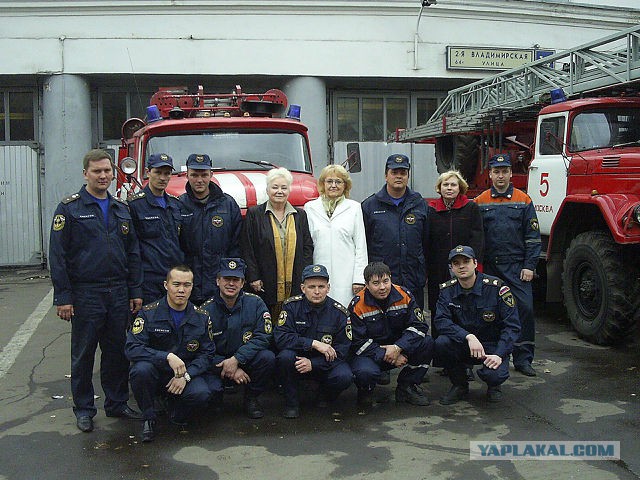 На каланче...с пожарными