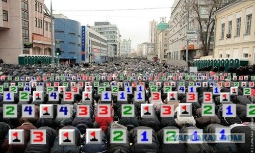 Курбан байрам в Москве, без комментариев...