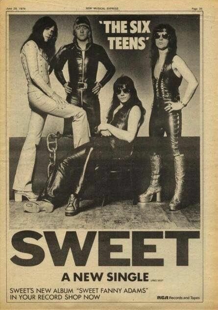 Музыка и музыканты: SWEET 50 лет назад. Desolation Boulevard