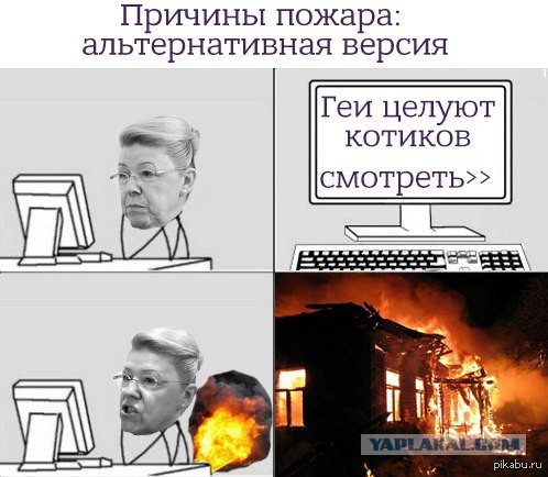 В Омске подожгли приемную Елены Мизулиной