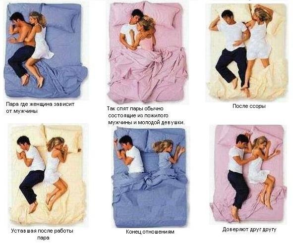 Как спят разные пары (фото)