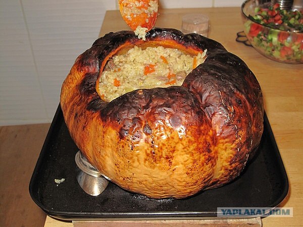 Тыква фаршированная (по Дженибековски)