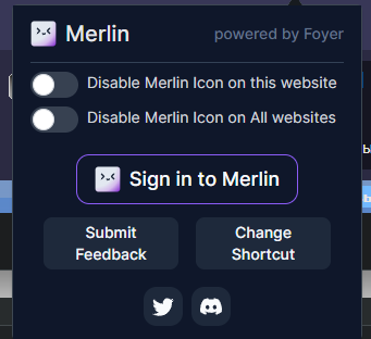 Плагин Merlin для общения с ChatGPT