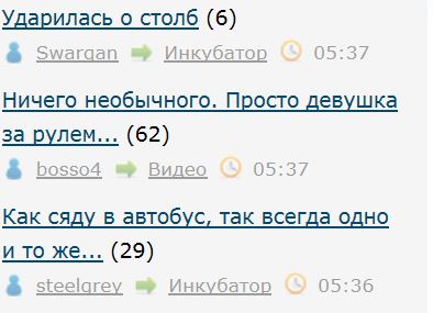 Ничего необычного. Просто девушка за рулем...